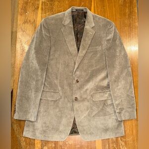 Lauren Ralph Lauren Green Men's Beige Blazer 42L corduroy soft paisley satin